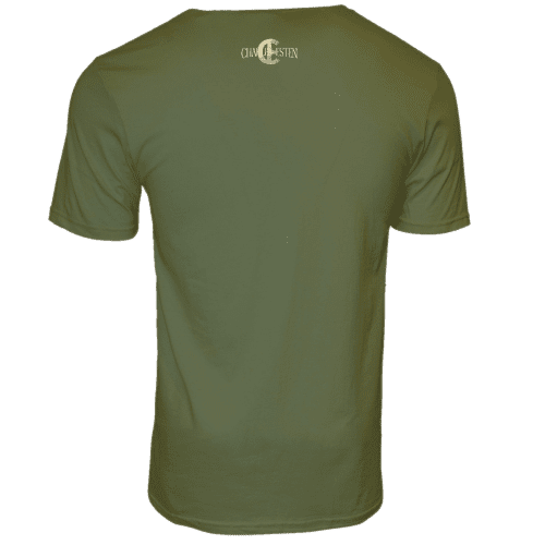 CE light olive song title tee