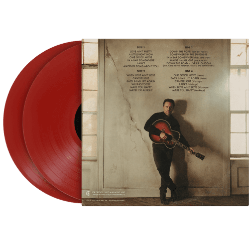 CE red vinyl back