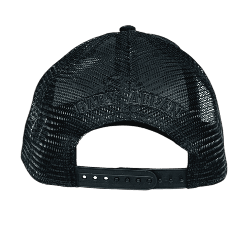 GA black on black hat back