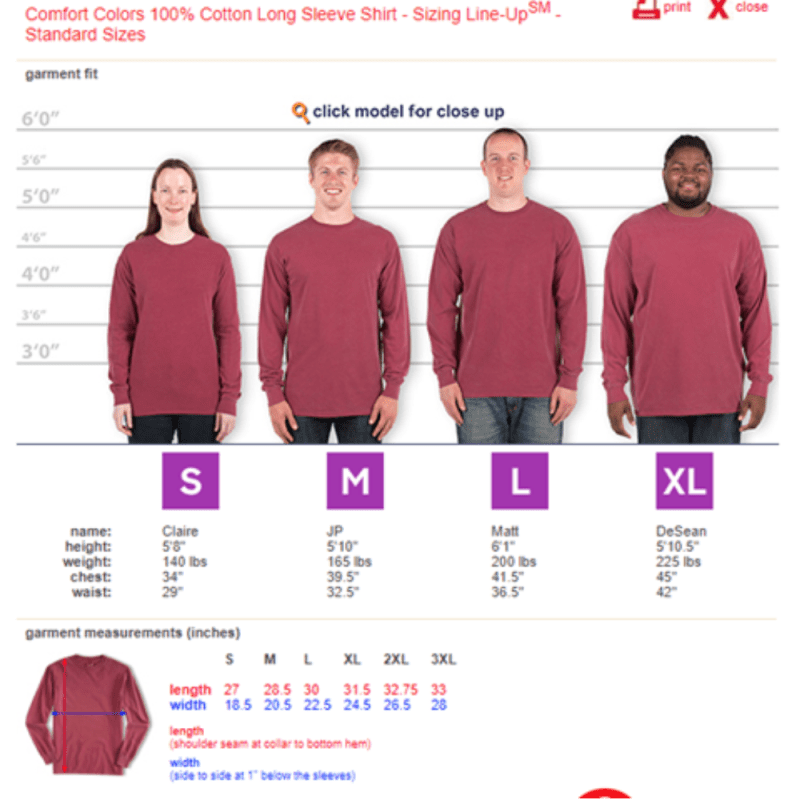 GBlsgreenChristmasteesizechart