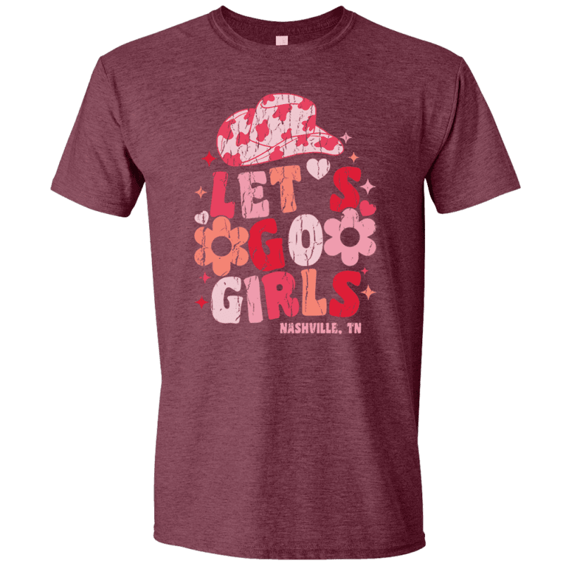 Let sgogirlsheathermaroontee