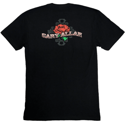 ga black roses tee back