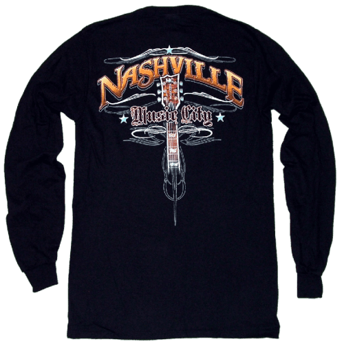 nashville ls blck tee back