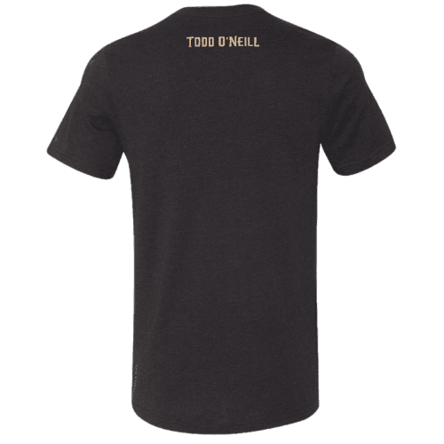 to black heather tee back